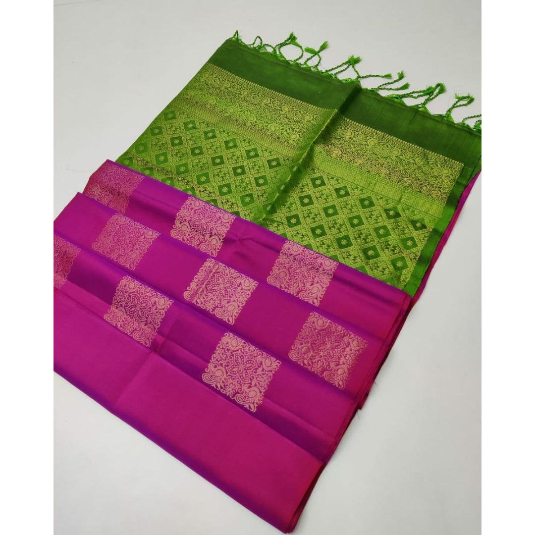 Orchid Printed Soft Silk Saree
