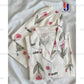 White And Pink Floral Printed Shirt Pyjama Set