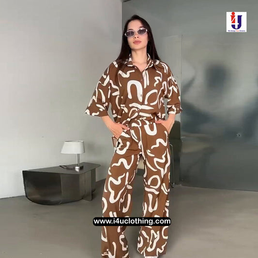 Coffee Graphic Printed Co-ord Set