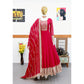 Red And Golden Embroidery Worked Long Designer Kurti