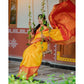 Yellow Wedding Silk Saree