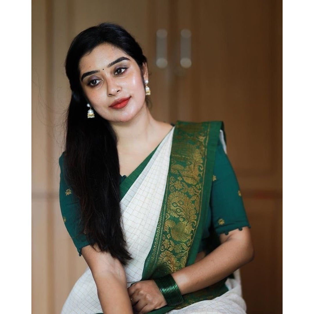 Bottle Green White Hospital Uniform Sarees 1624-C - Uniform Sarees Corp -  India's Most Trusted Brand for Uniforms